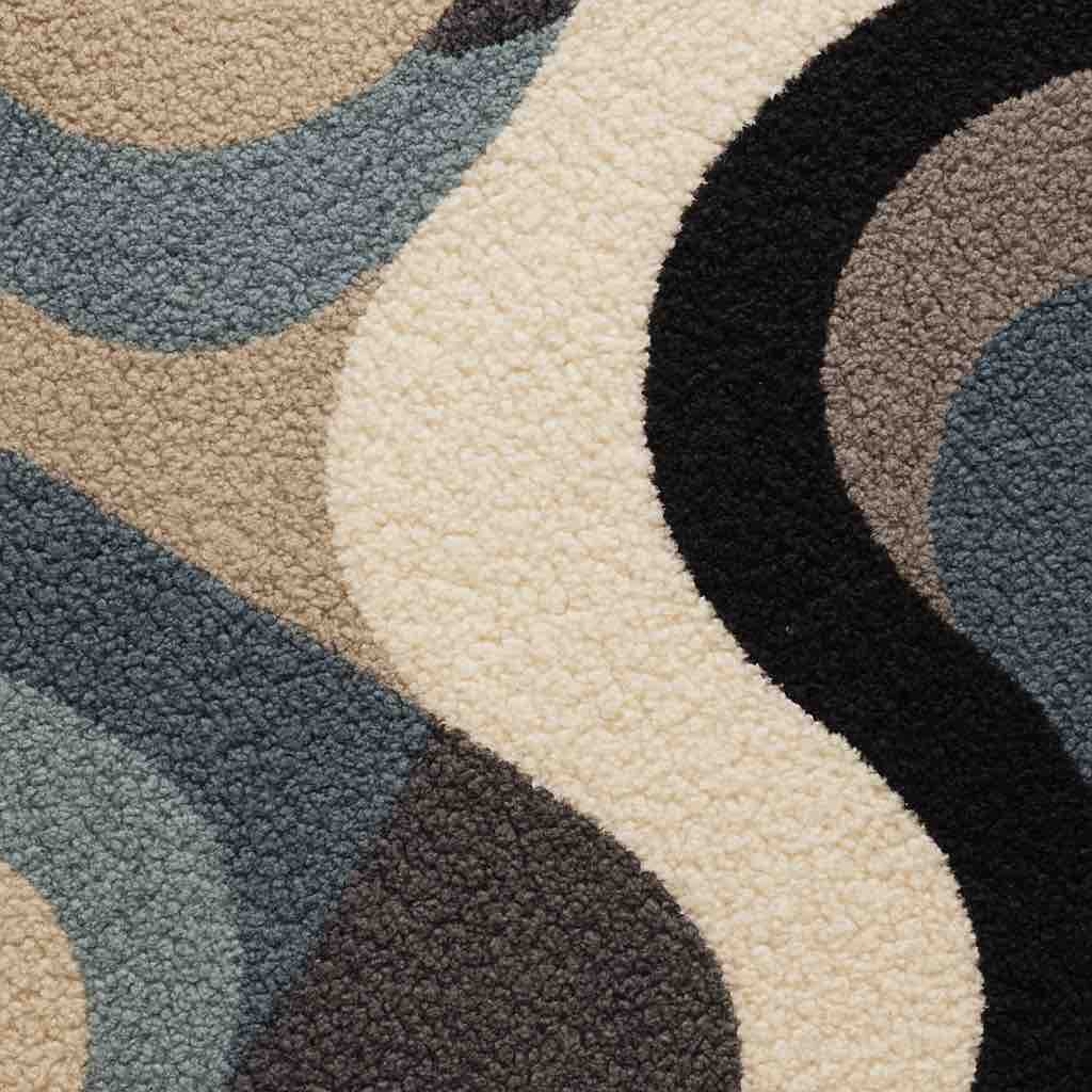 un tapis moderne en gros plan zoom maccro 329270